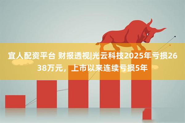宜人配资平台 财报透视|光云科技2025年亏损2638万元，上市以来连续亏损5年